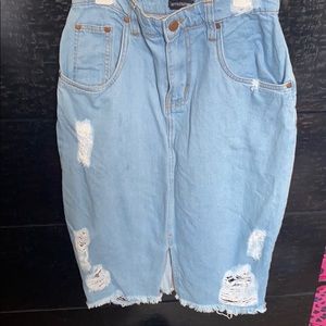 Pretty little thing destructed skirt